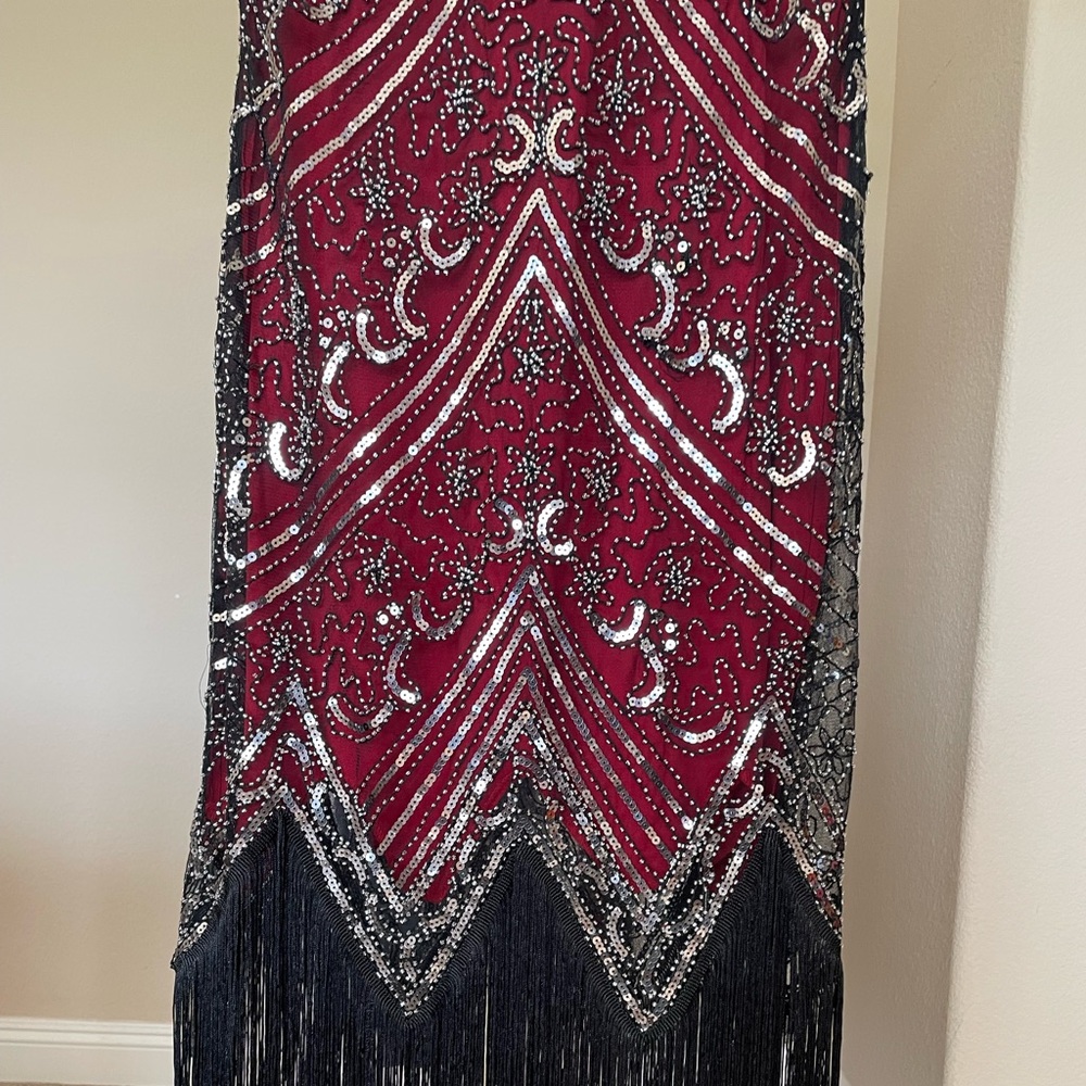 Stunning red Gatsby dress large size